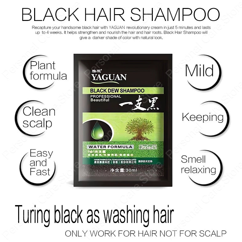 YAGUAN™ Hair Dye Shampoo ( Black / Brown )