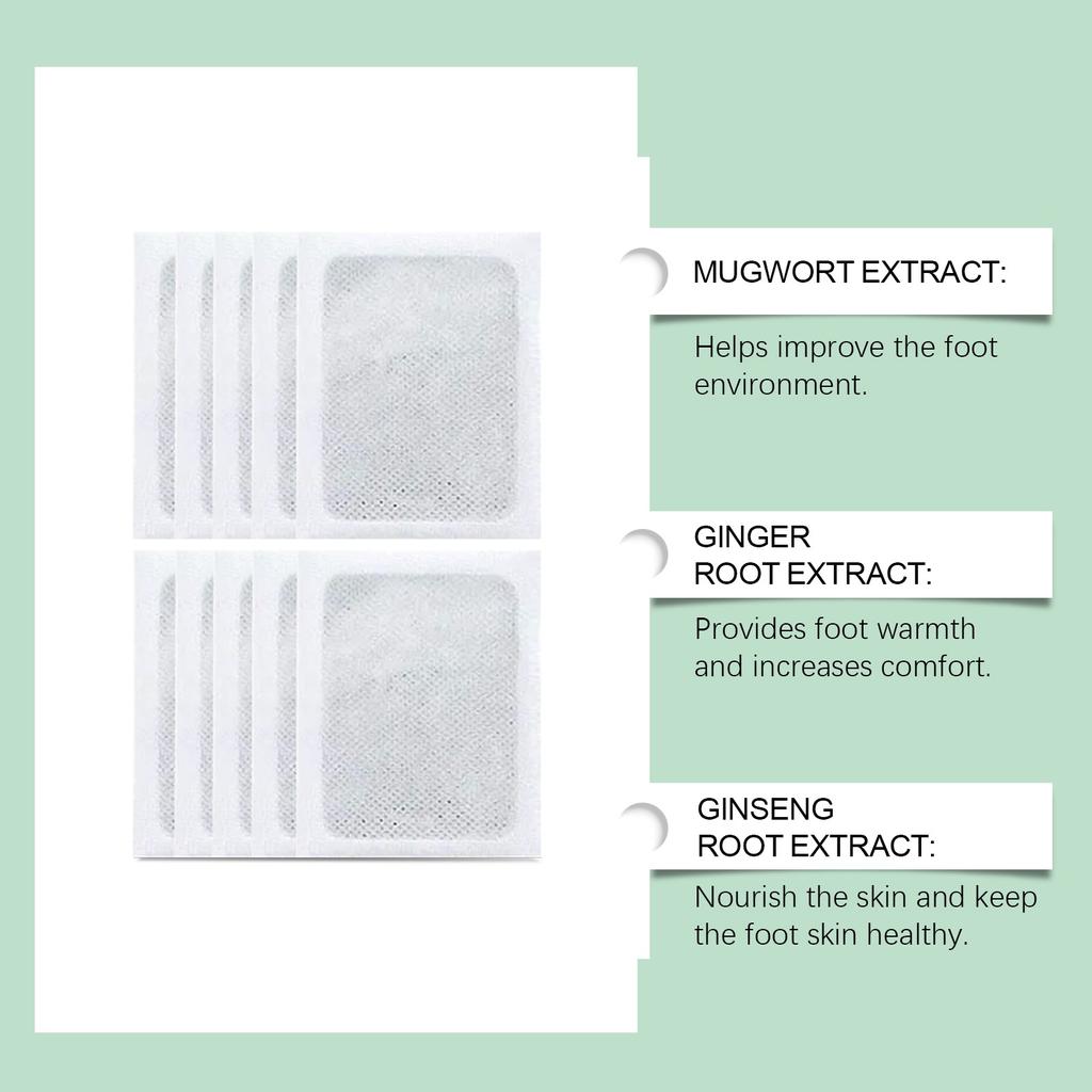 100% Merbal & Gentle Ingredient Detox Foot Pads (1 BOX = 20 PATCHES-BUY 1 GET 3 FREE)