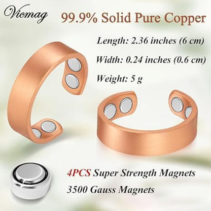 Magnetic Acupressure Ring & Bracelet Combo