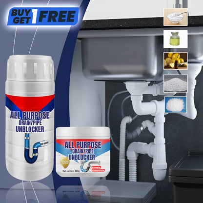 STRONG N POWERFUL PIPE/DRAIN UNBLOCKER ( BUY 1 GET 1 FREE )  -  Deep Clean, Fresh Shine