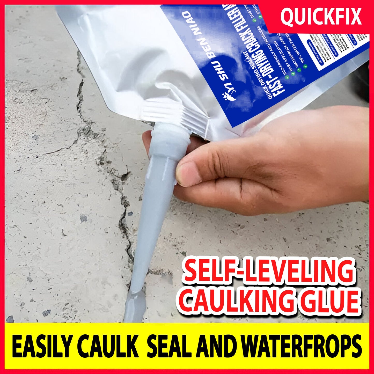 Fast Drying Crack Filler Adhesive - Cracks Gone Strength On