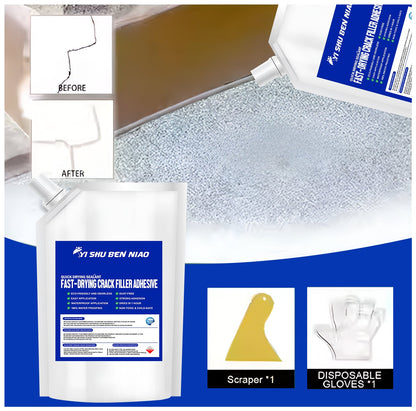 Fast Drying Crack Filler Adhesive - Cracks Gone Strength On