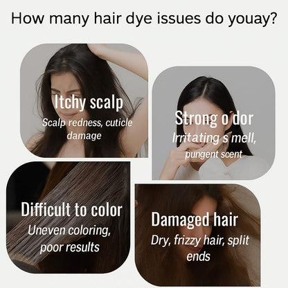 Korean 3 in 1 🌸Herbal hair dye shampoo🧴✨