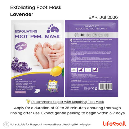 EXFOLIATING FOOT PEEL MASK ( BUY 1 GET 1 FREE )