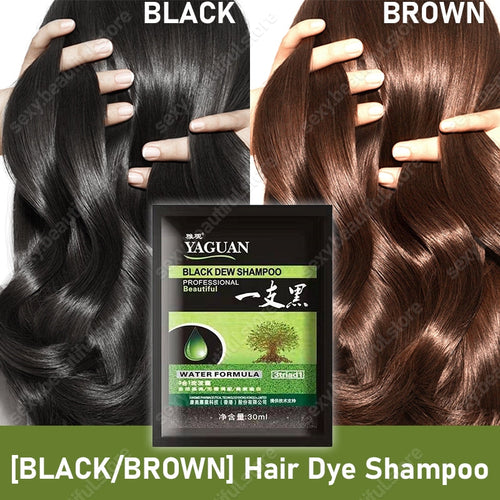 YAGUAN™ Hair Dye Shampoo ( Black / Brown )