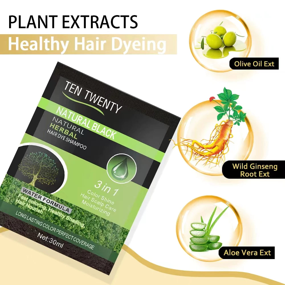 YAGUAN™ Hair Dye Shampoo ( Black / Brown )