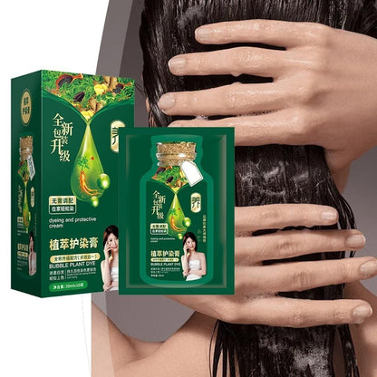 Korean Imported Bubble Plant Extract Hair Dye No Scalp Stain