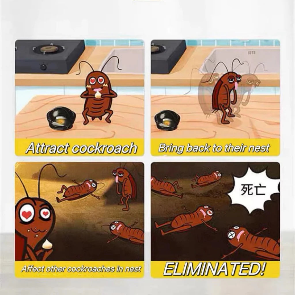 🌿100% Plant Based Japan Combat Roach Killing Bait station 12 Pcs